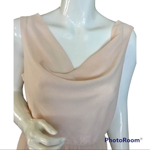 VITTA LUNA PALE PINK SLEEVELESS COWL NECK DRESS - Picture 5 of 10